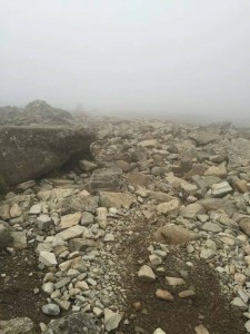 The view at the top of Scafell Pike :-)