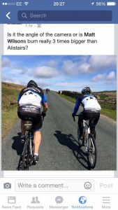 Matt Wilson and Alistair Cook, Etape du Dales