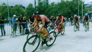 Tom Bishop - working hard for the GB team in Lisbon