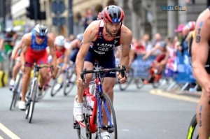 Adam Bowden at Leeds World Triathlon Series